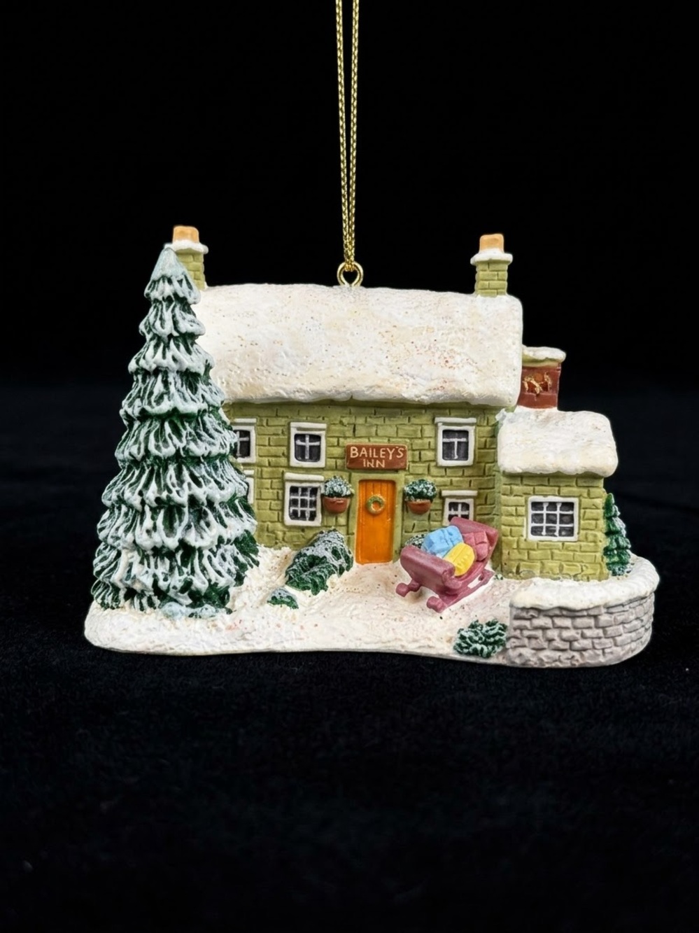 Baileys Inn Christmas Village Ornament Magnet 2004 Limited Edition